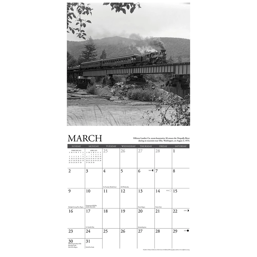 Classic Trains Wall 2025 Calendar - Online Exclusive