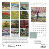 Canadian Impressionists AGO Bilingual 2026 Wall Calendar