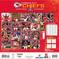 NFL Kansas City Chiefs Wall 2025 Calendar