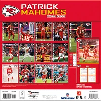 NFL Patrick Mahomes Kansas City Chiefs Wall 2025 Calendar