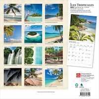 Iles Tropicales 2026 Wall Calendar (French)