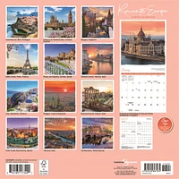 Romantic Europe 2026 Wall Calendar