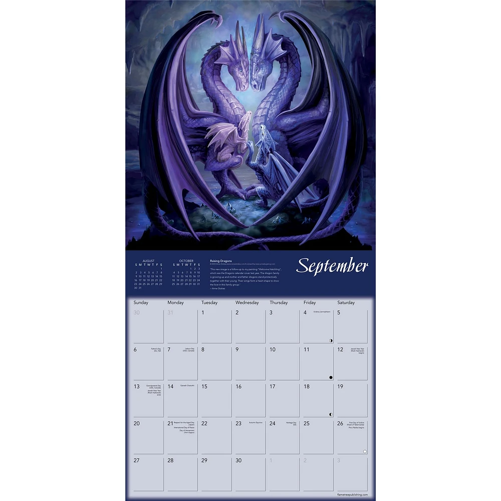 Dragons By Anne Stokes 2026 Wall Calendar - Online Exclusive