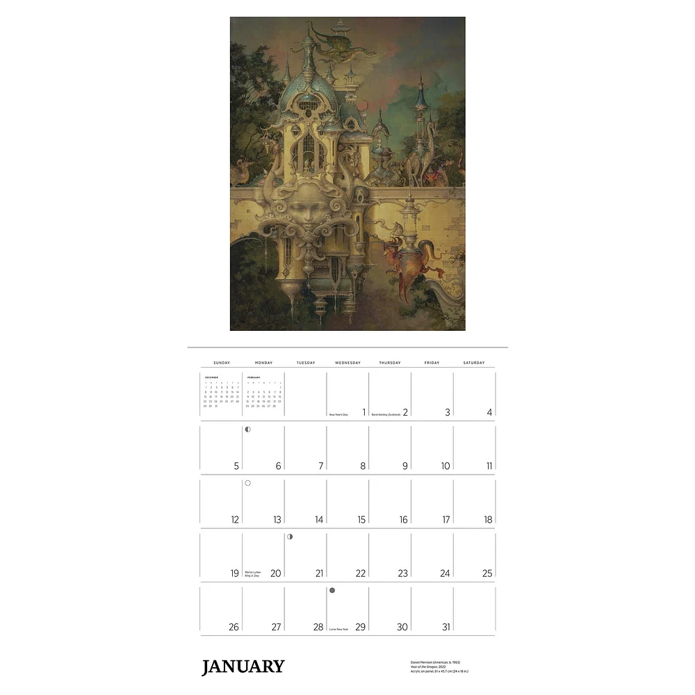 Art Of Daniel Merriam Wall 2025 Calendar - Online Exclusive