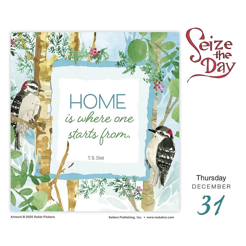 Seize The Day And Make It Yours 2026 Box Calendar