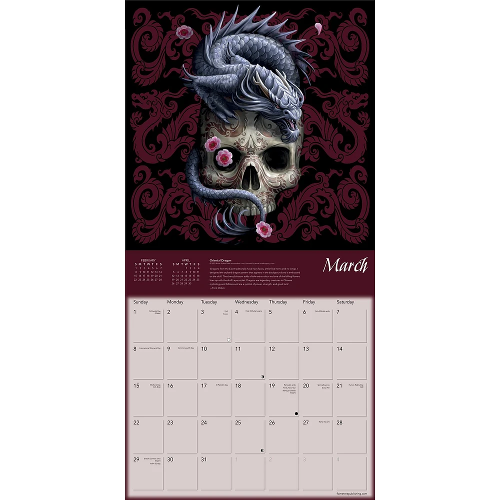 Dragons By Anne Stokes 2026 Wall Calendar - Online Exclusive