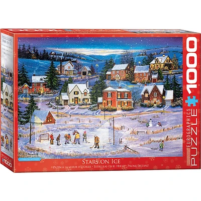 Stars on the Ice Hockey 1000 Piece Puzzle