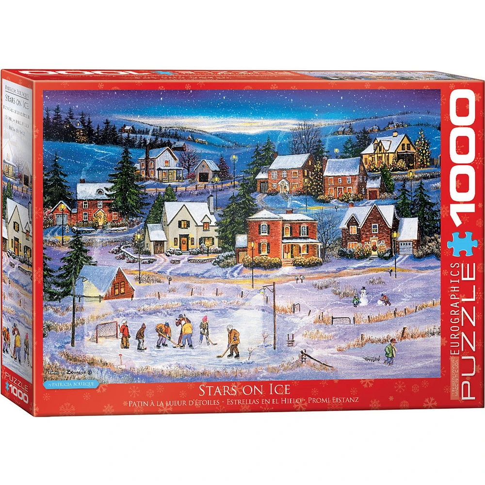 Stars on the Ice Hockey 1000 Piece Puzzle