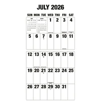 Big Letters Big Numbers 2026 Wall Calendar