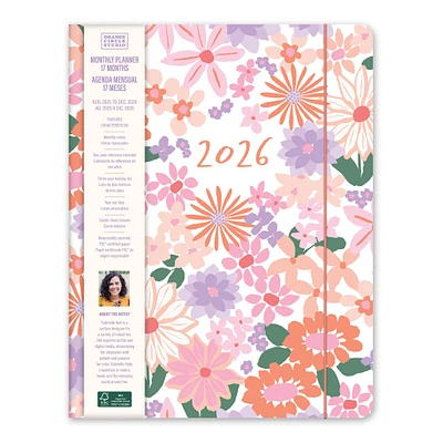 Secret Garden Just Right Bilingual 2025-2026 Monthly Planner Calendar