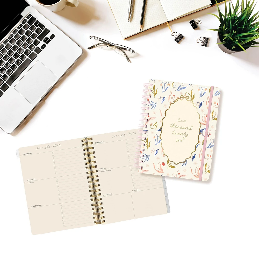 Farmhouse Floral 2025-2026 Engagement Calendar