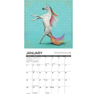 Unicorn Yoga Mini 2025 Calendar