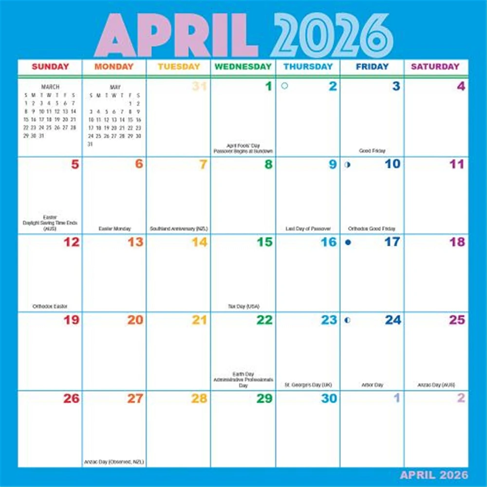 Rainbow Magic Grip 2025-2026 Mini Calendar