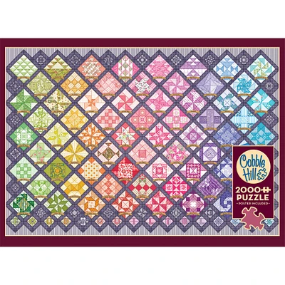 Four Square Quilt Blocks 2000 Piece Puzzle Cobble Hill