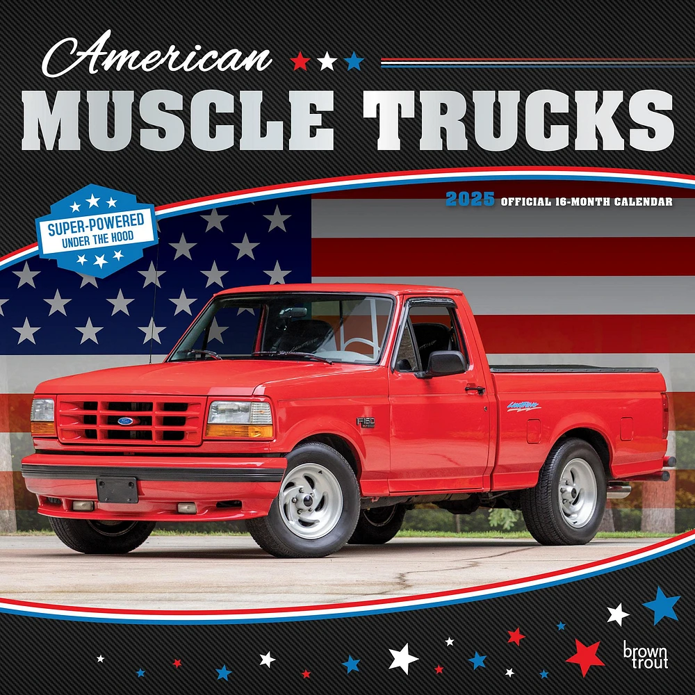 American Muscle Trucks Wall 2025 Calendar - Online Exclusive