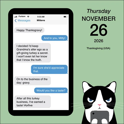 Texts From Mittens The Cat 2026 Box Calendar