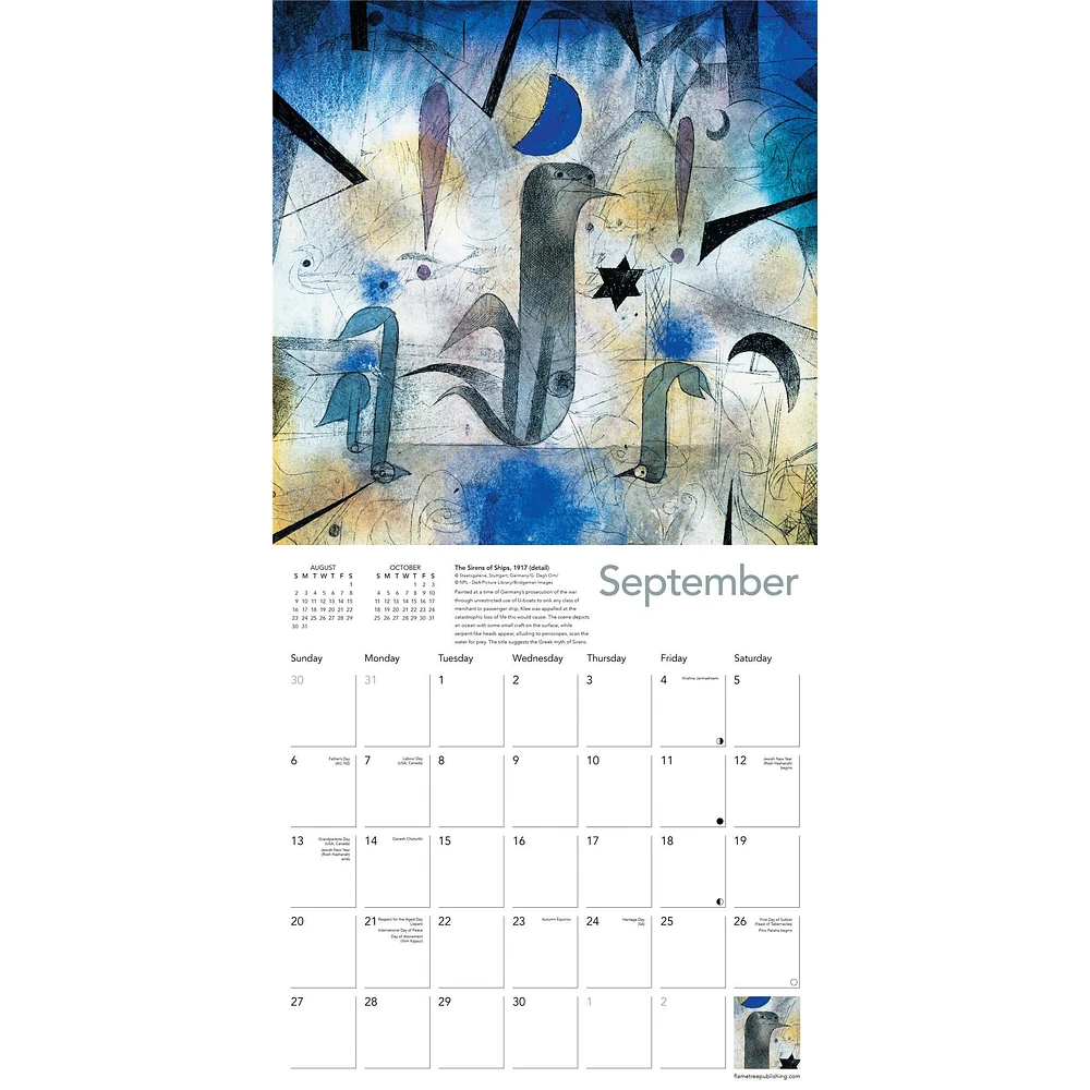 Paul Klee 2026 Wall Calendar - Online Exclusive