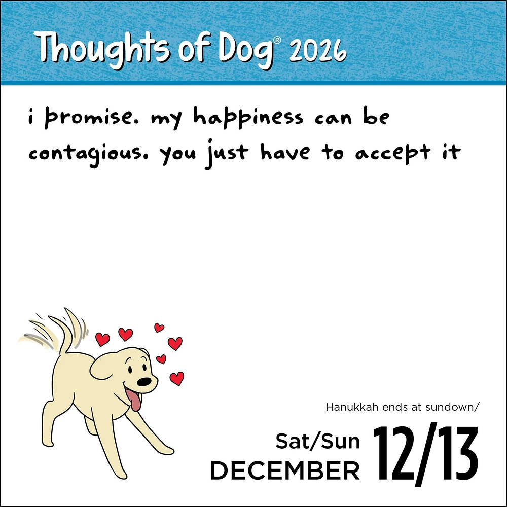 Thoughts Of Dog 2026 Box Calendar