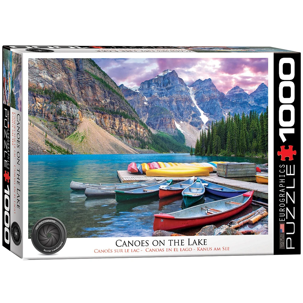 Canoes on the Lake Nature 1000 Piece Puzzle - FINAL SALE