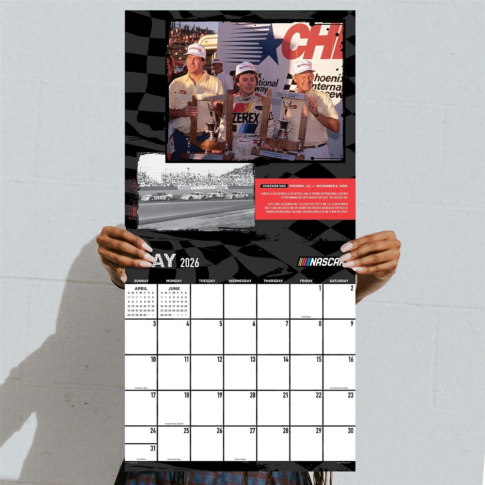 Nascar Great Races 2026 Wall Calendar