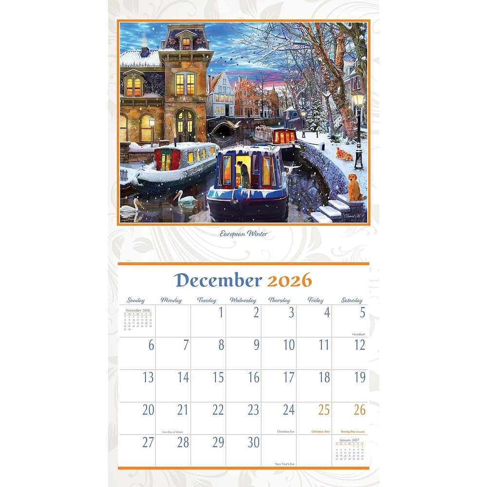European Vacation 2026 Wall Calendar - Online Exclusive