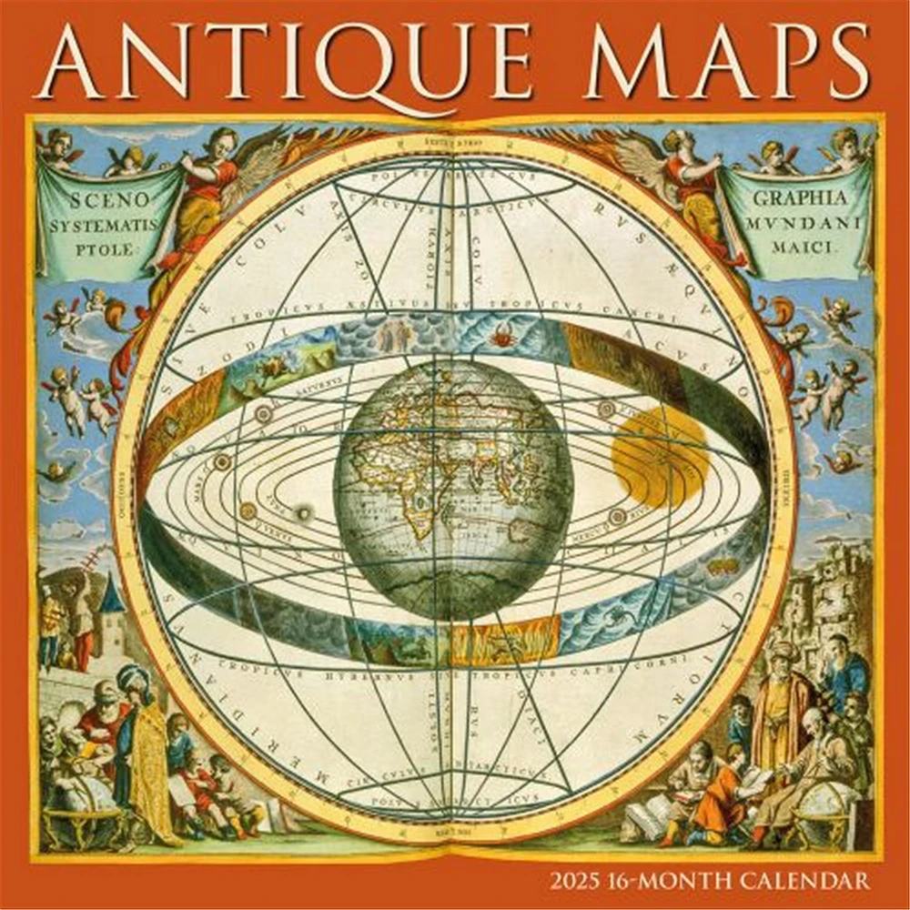 Antique Maps Wall 2025 Calendar