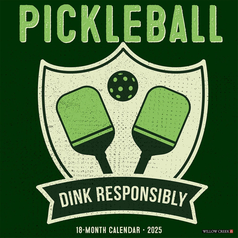 Pickleball Wall 2025 Calendar - Online Exclusive