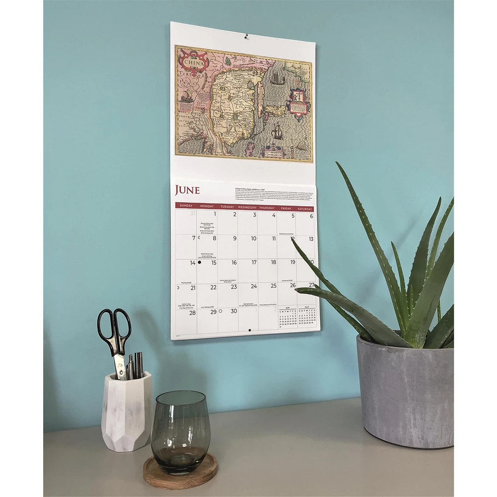 Antique Maps 2026 Wall Calendar