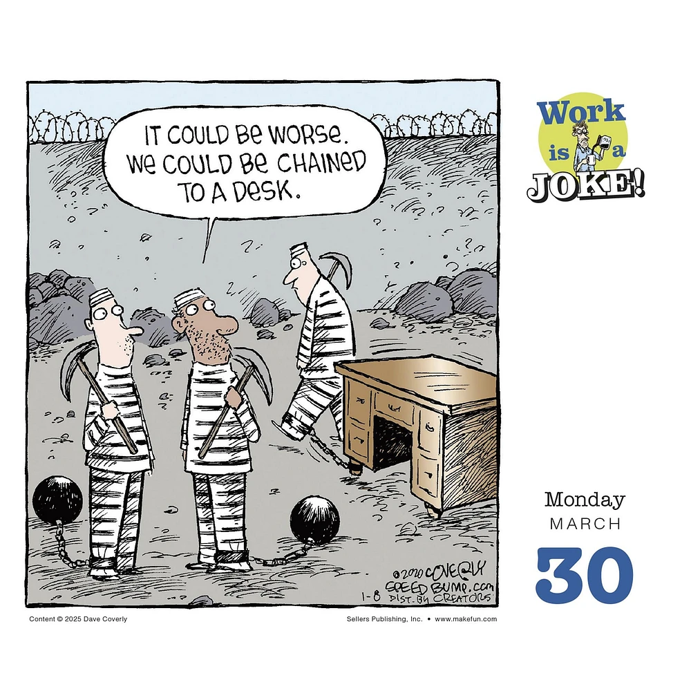 Work Is A Joke Daily Workplace Humor 2026 Box Calendar