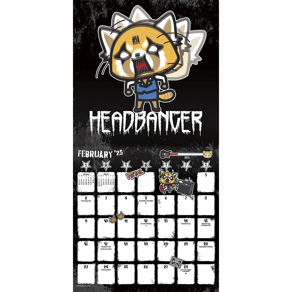 Aggretsuko Wall 2025 Calendar - Online Exclusive