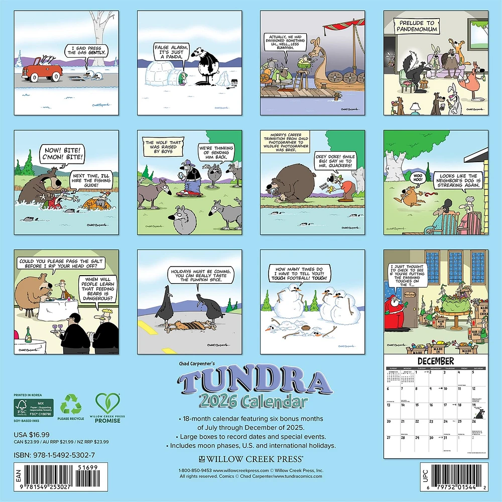 Tundra 2026 Wall Calendar - Online Exclusive