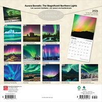 Aurora Borealis Bilingual 2026 Wall Calendar - Online Exclusive