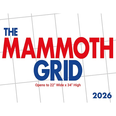 Mammoth Grid Oversized 2026 Poster Calendar