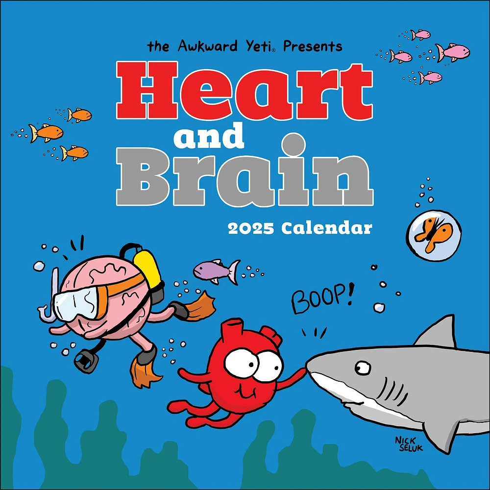 Heart And Brain Wall 2025 Calendar