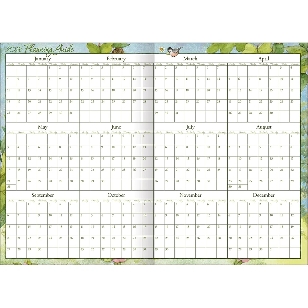 Gnome Sweet Gnome 2026 Monthly Pocket Planner