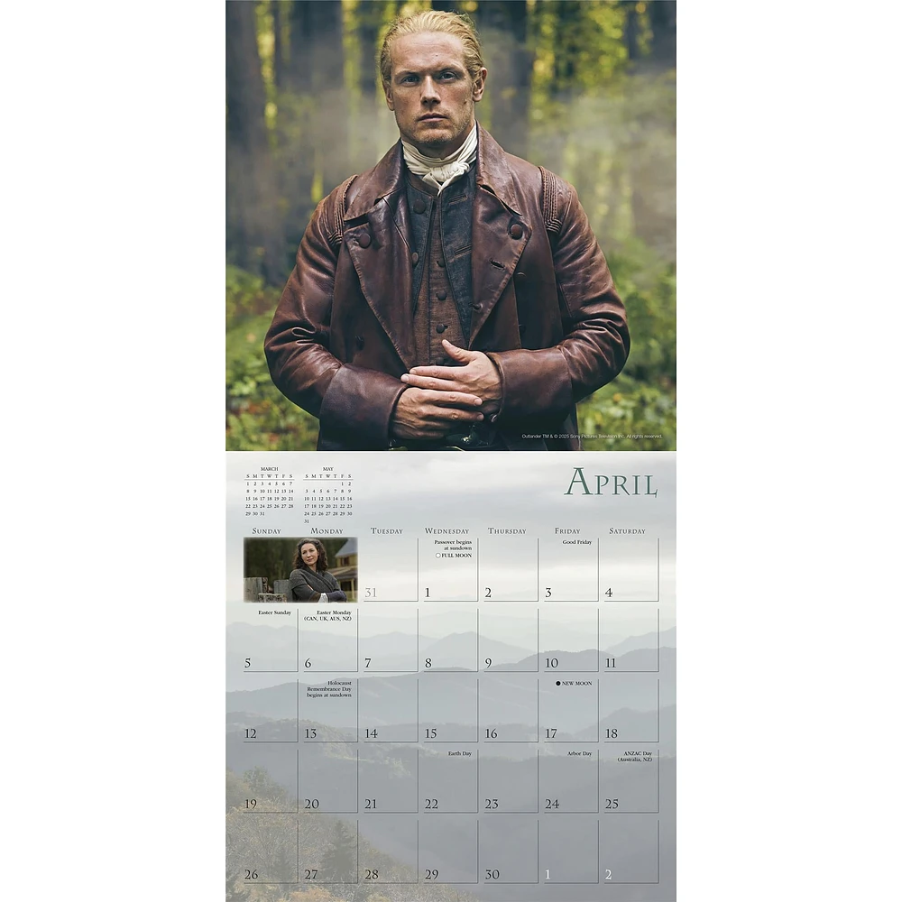 Outlander 2026 Wall Calendar