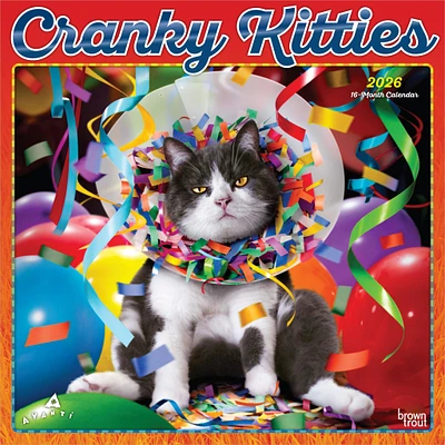 Avanti Cranky Kitties 2026 Wall Calendar - Online Exclusive