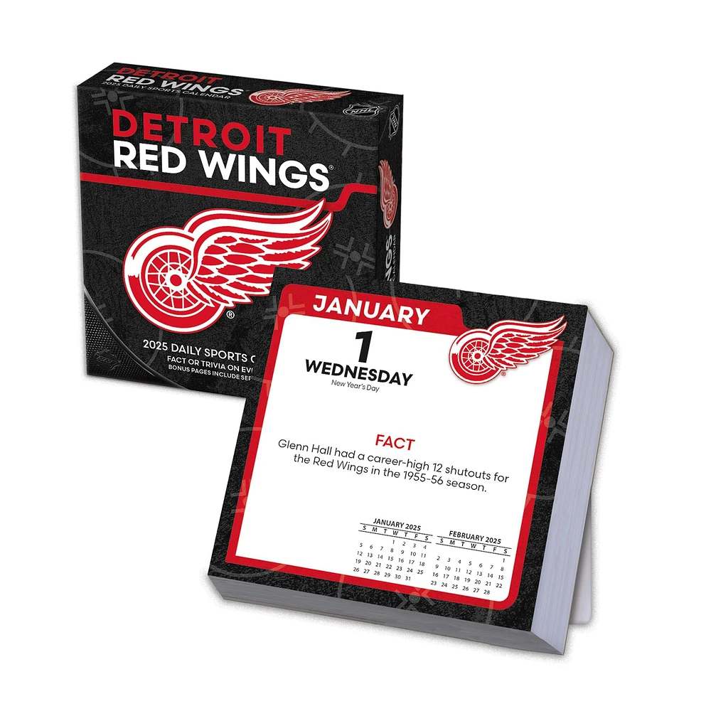 NHL Detroit Red Wings Box 2025 Calendar - Online Exclusive