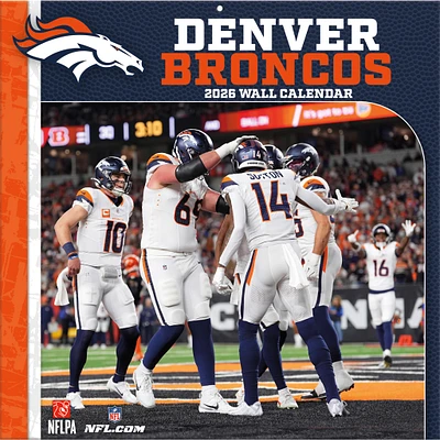 NFL Denver Broncos 2026 Wall Calendar - Online Exclusive