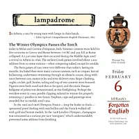 Forgotten English 2026 Box Calendar