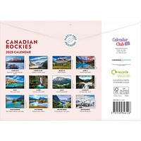 Canadian Rockies Multi Language Wall 2025 Calendar