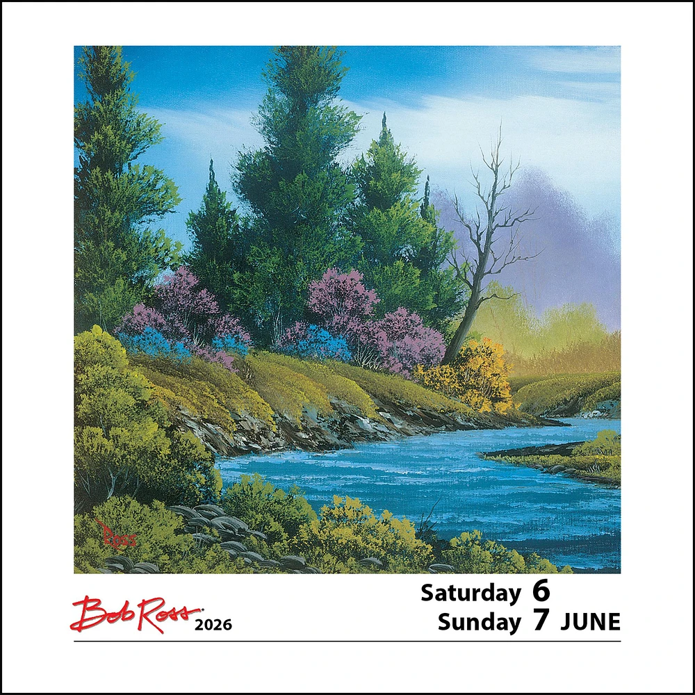 Bob Ross 2026 Box Calendar