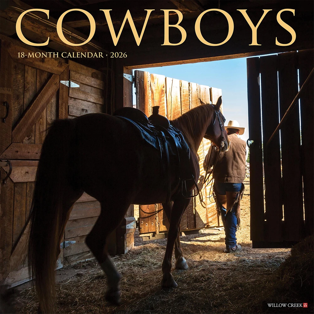 Cowboys 2026 Wall Calendar