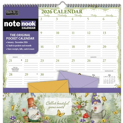 Gnomes Note Nook Wall  2026 Calendar