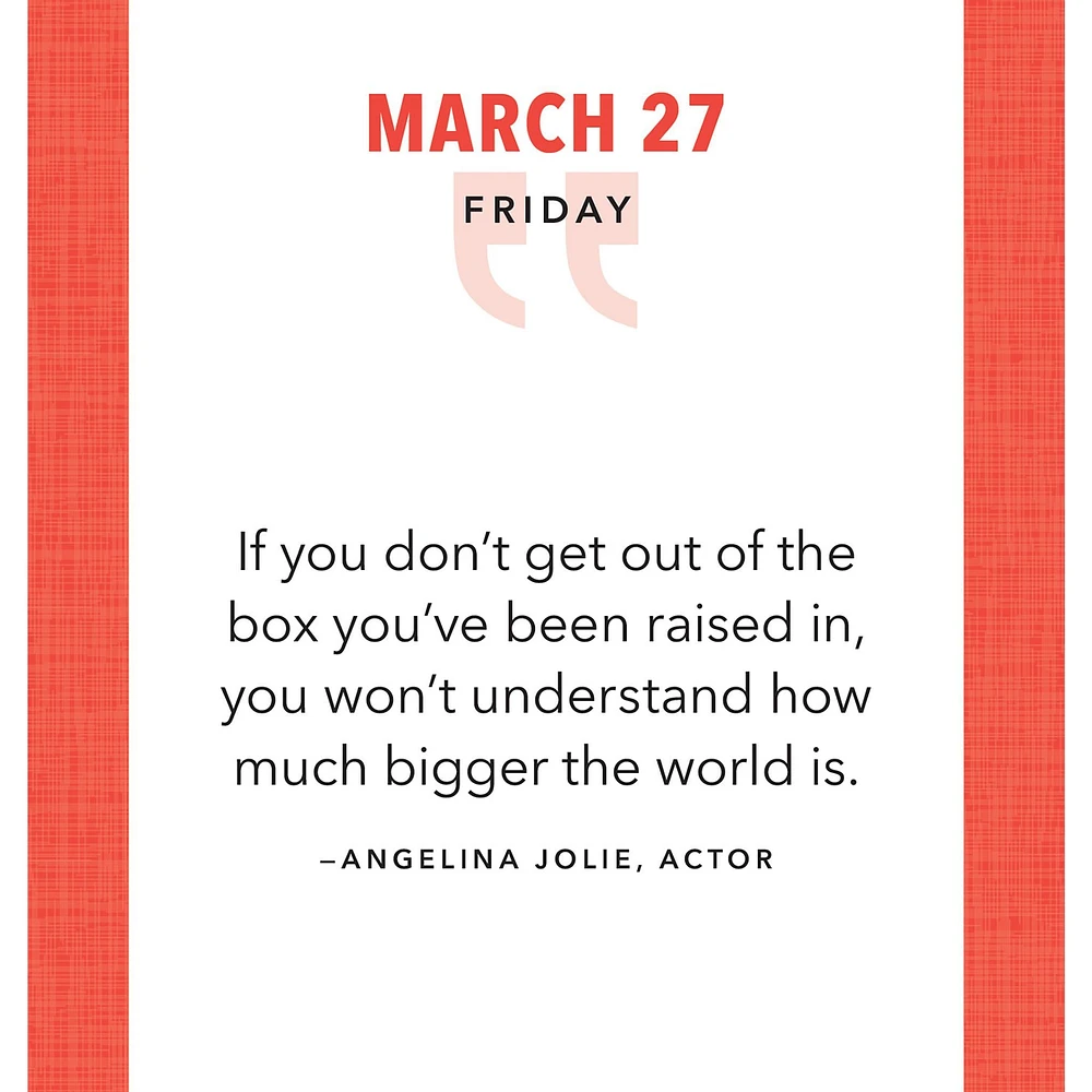 Great Quotes From Great Leaders 2026 Box Calendar - Online Exclusive
