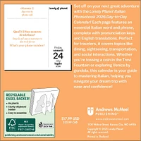 Lonely Planet: Italian Phrasebook 2026 Box Calendar - Online Exclusive