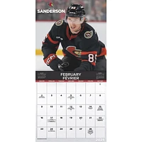 Ottawa Senators Bilingual Wall 2025 Calendar