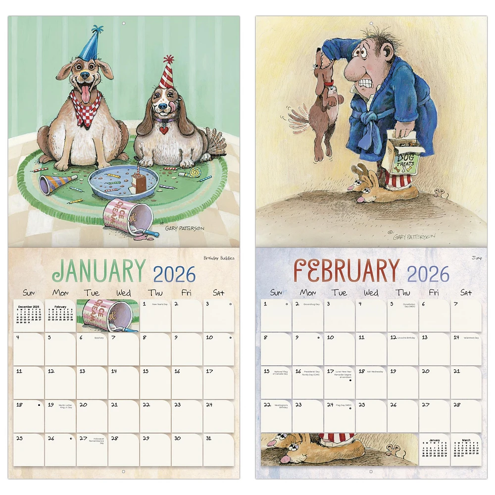 Gary Patterson Dogs 2026 Wall Calendar - Online Exclusive