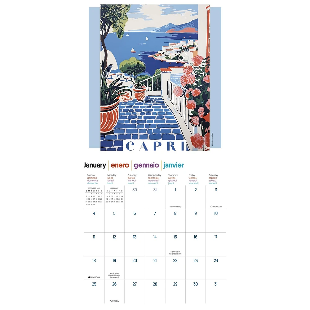 Art of Travel 2026 Wall Calendar - Online Exclusive