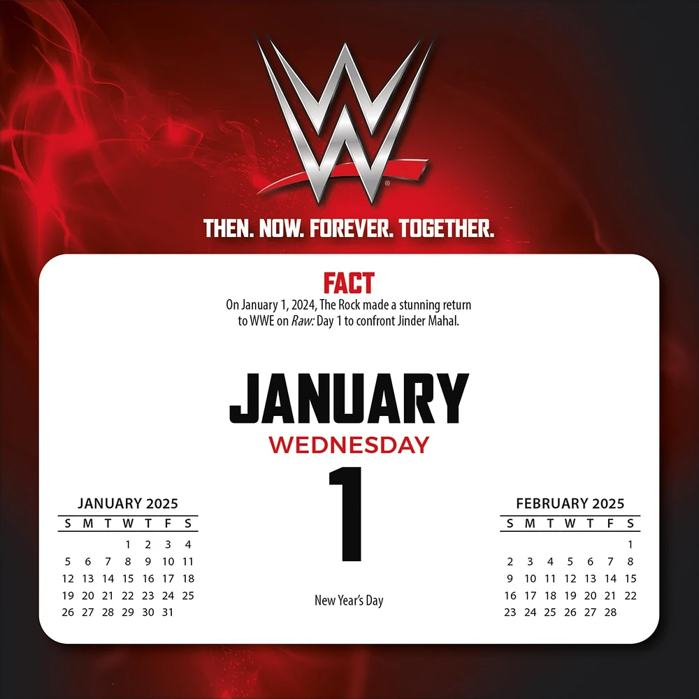 WWE Box 2025 Calendar - Online Exclusive